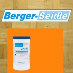 Лак для паркета Двухкомпонентная полиуретановая краска на водной основе для разметки спортивных залов «Berger Aqua-Seal 2K-PU Spielfeldmarkierungsfarbe» Краска для разметки водная Бергер 0,99 л Оранжевая