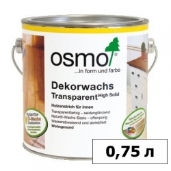 Цветные масла OSMO (ОСМО) Dekorwachs Transparent — 0,75 л