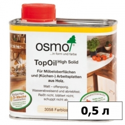 Масло OSMO (ОСМО) с твердым воском для мебели и столешниц TopOil — 0,5 л