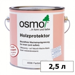 Пропитка OSMO (ОСМО) для древесины с водоотталкивающим эффектом Holzprotektor — 2,5 л