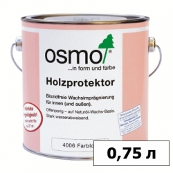 Пропитка OSMO (ОСМО) для древесины с водоотталкивающим эффектом Holzprotektor — 0,75 л