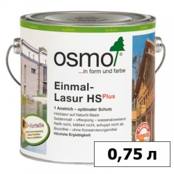 Однослойная лазурь OSMO (ОСМО) Einmal-Lasur HS Plus — 0,75 л