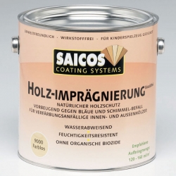 Пропитка древесины для влажных помещений Saicos Holz-Impragnierung biozidfrei 9000 (0,75 л)