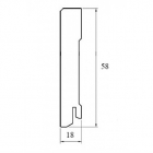 Плинтус MDF 6360 58х18