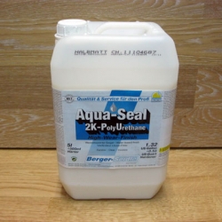 Водные лаки Двухкомпонентный полиуретановый лак на водной основе «Berger Aqua-Seal 2K-PU» (полуматовый) — 5,5 л