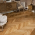 Французская елка Двухслойный паркет COSWICK T&G 1129-1101 Дуб Натуральный (Natural)
