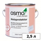 Сопутствующие товары Пропитка OSMO (ОСМО) для древесины с водоотталкивающим эффектом Holzprotektor — 2,5 л